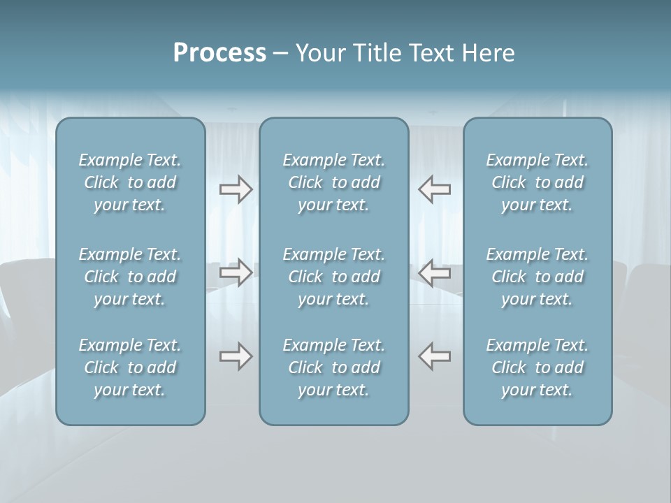 Meeting Room With Aquarium PowerPoint Template