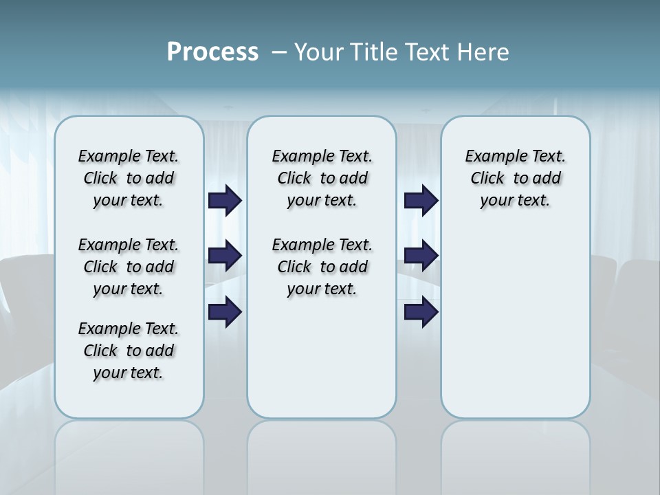 Meeting Room With Aquarium PowerPoint Template