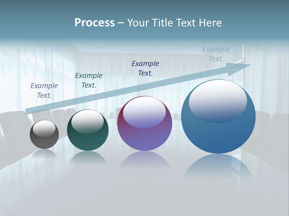 Meeting Room With Aquarium PowerPoint Template