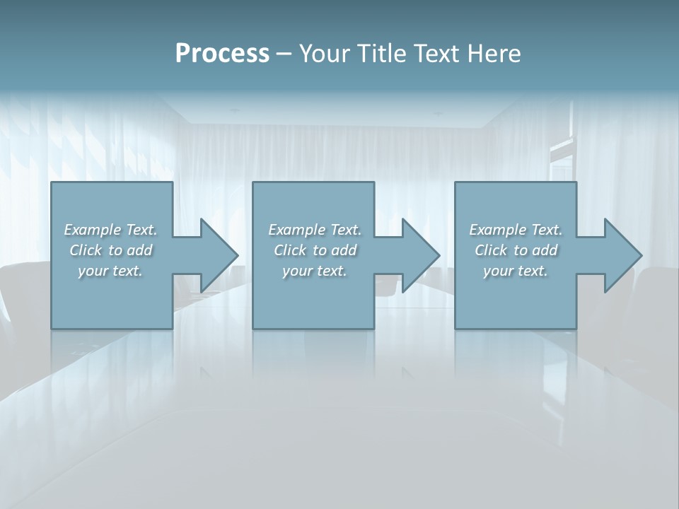 Meeting Room With Aquarium PowerPoint Template