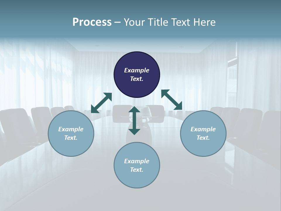 Meeting Room With Aquarium PowerPoint Template