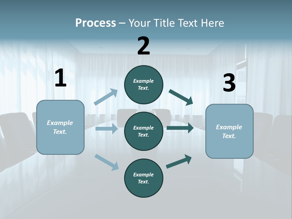 Meeting Room With Aquarium PowerPoint Template