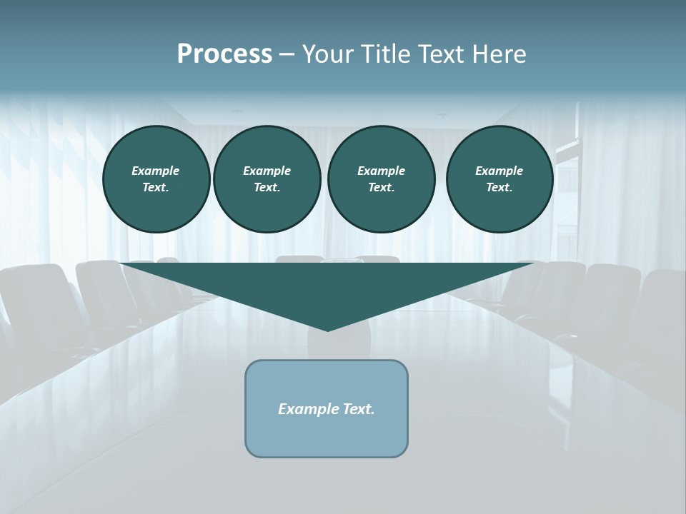 Meeting Room With Aquarium PowerPoint Template