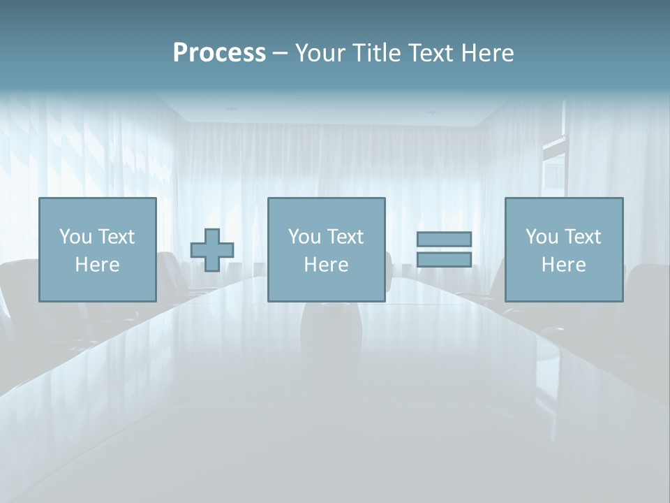 Meeting Room With Aquarium PowerPoint Template