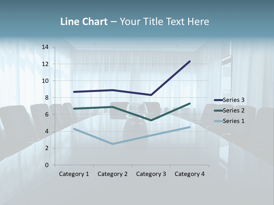 Meeting Room With Aquarium PowerPoint Template