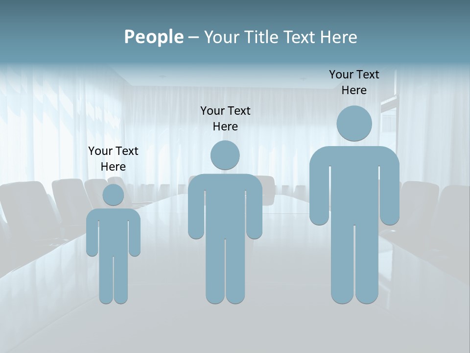 Meeting Room With Aquarium PowerPoint Template