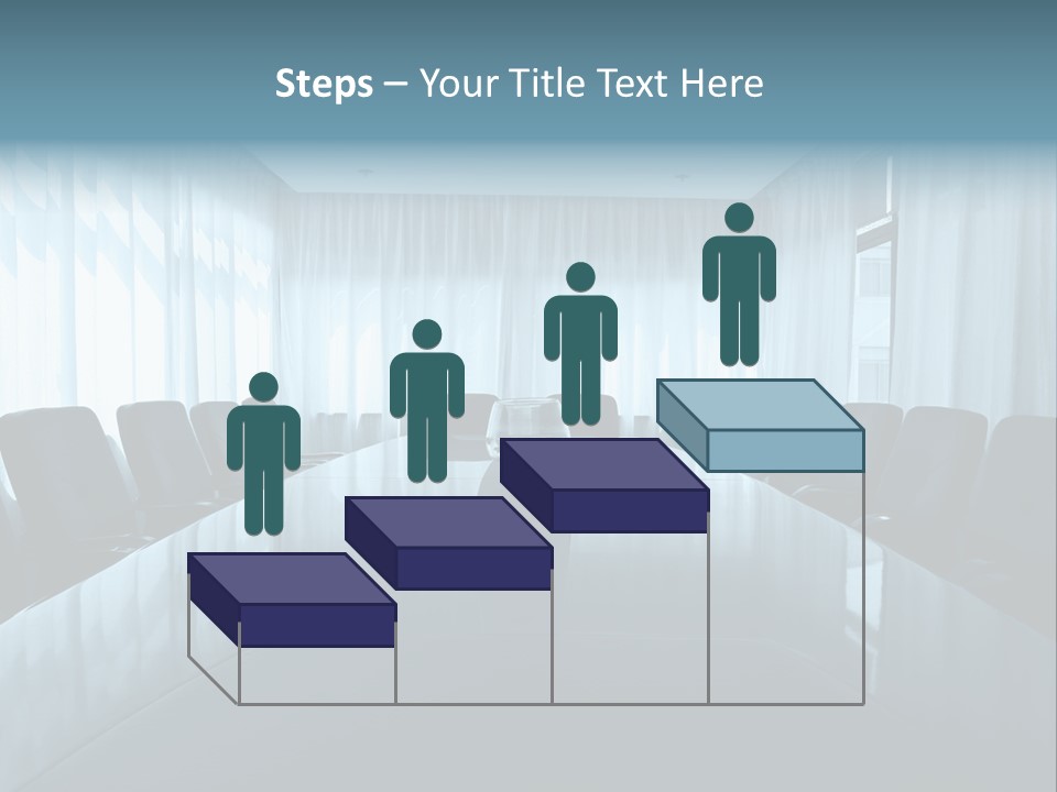 Meeting Room With Aquarium PowerPoint Template