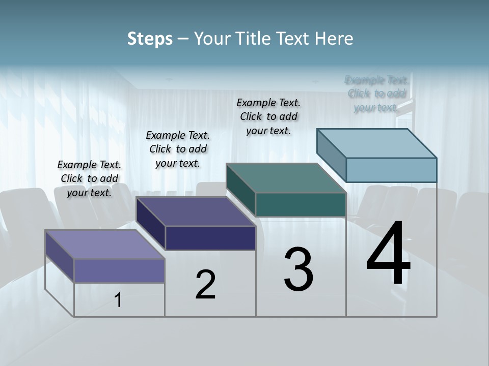 Meeting Room With Aquarium PowerPoint Template