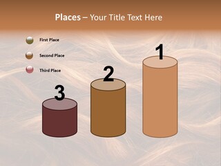 Blonde Hair Background Texture. PowerPoint Template