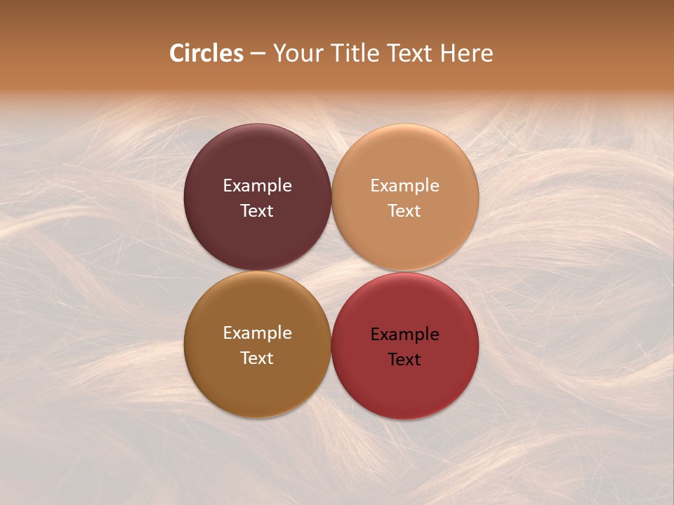 Blonde Hair Background Texture. PowerPoint Template