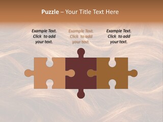 Blonde Hair Background Texture. PowerPoint Template
