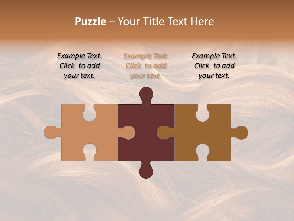 Blonde Hair Background Texture. PowerPoint Template