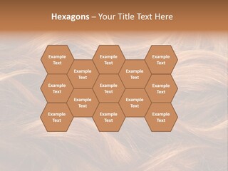 Blonde Hair Background Texture. PowerPoint Template