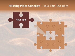 Blonde Hair Background Texture. PowerPoint Template
