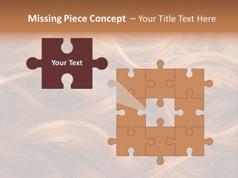 Blonde Hair Background Texture. PowerPoint Template