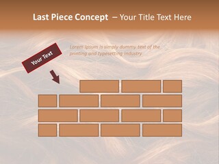 Blonde Hair Background Texture. PowerPoint Template