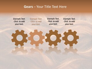 Blonde Hair Background Texture. PowerPoint Template