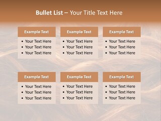 Blonde Hair Background Texture. PowerPoint Template