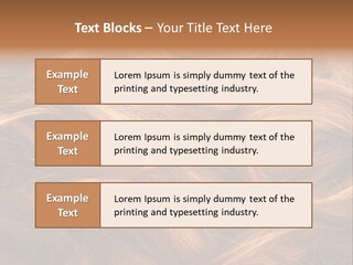 Blonde Hair Background Texture. PowerPoint Template