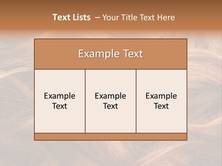 Blonde Hair Background Texture. PowerPoint Template
