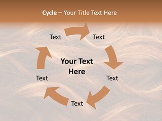 Blonde Hair Background Texture. PowerPoint Template