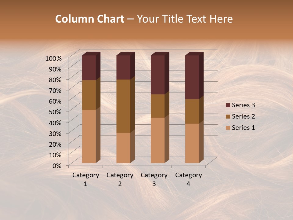 Blonde Hair Background Texture. PowerPoint Template