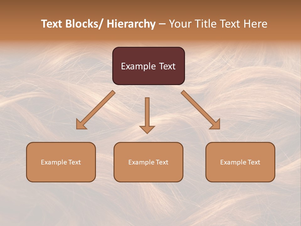 Blonde Hair Background Texture. PowerPoint Template