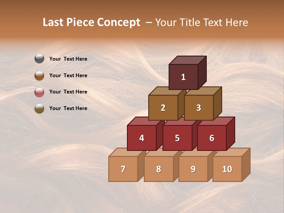 Blonde Hair Background Texture. PowerPoint Template