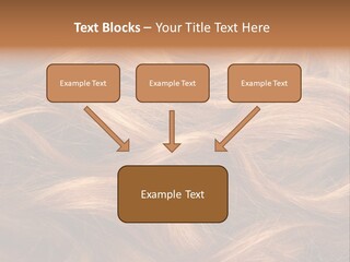 Blonde Hair Background Texture. PowerPoint Template