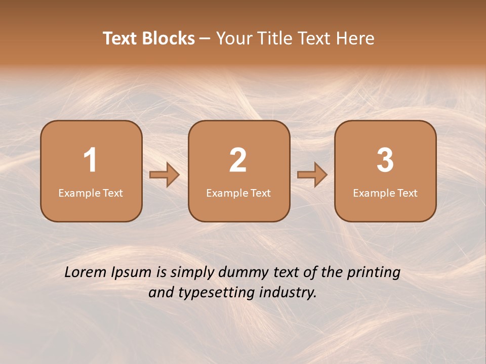 Blonde Hair Background Texture. PowerPoint Template