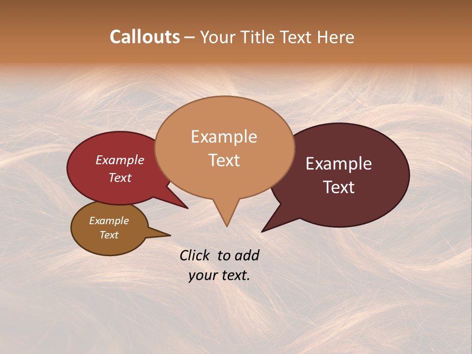 Blonde Hair Background Texture. PowerPoint Template