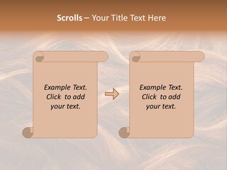 Blonde Hair Background Texture. PowerPoint Template