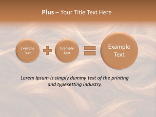 Blonde Hair Background Texture. PowerPoint Template