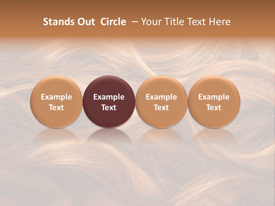 Blonde Hair Background Texture. PowerPoint Template