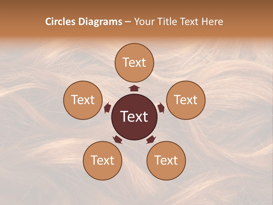 Blonde Hair Background Texture. PowerPoint Template