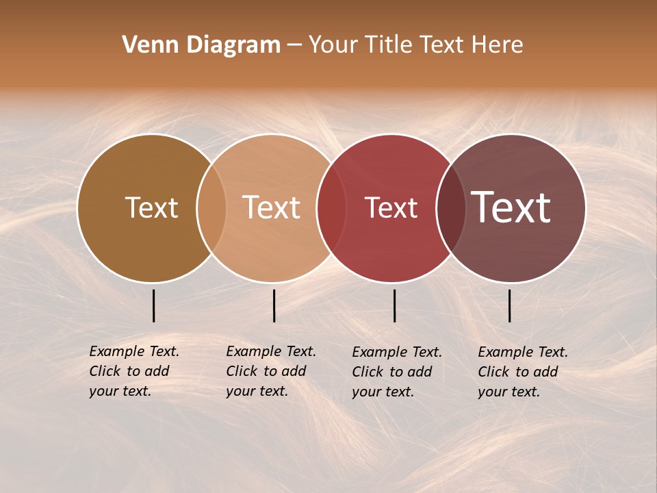 Blonde Hair Background Texture. PowerPoint Template