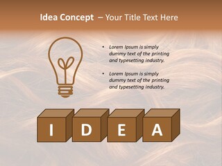 Blonde Hair Background Texture. PowerPoint Template