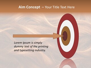 Blonde Hair Background Texture. PowerPoint Template