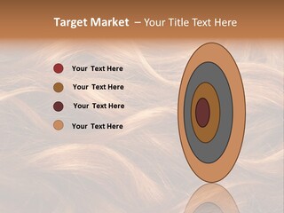 Blonde Hair Background Texture. PowerPoint Template