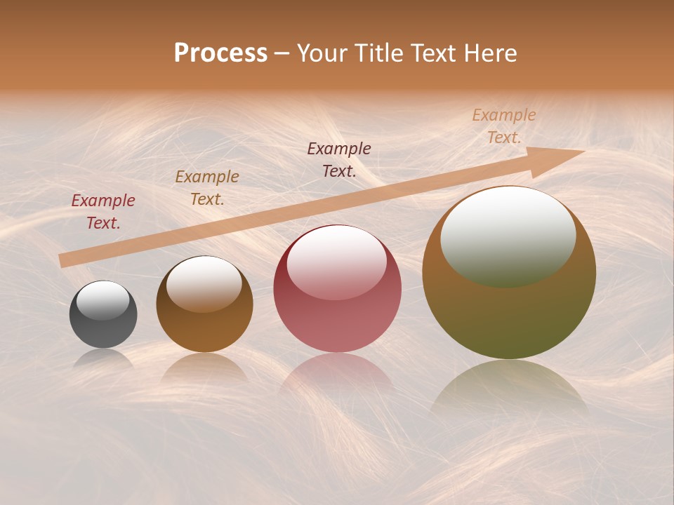 Blonde Hair Background Texture. PowerPoint Template