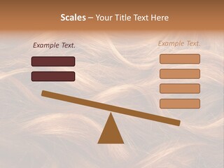 Blonde Hair Background Texture. PowerPoint Template