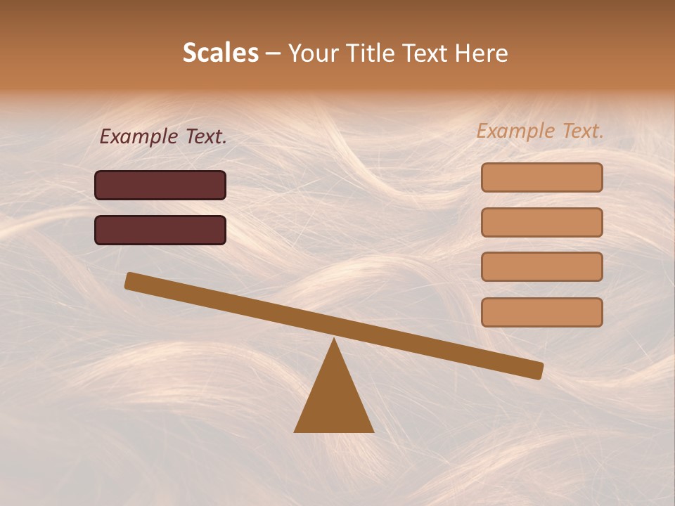Blonde Hair Background Texture. PowerPoint Template