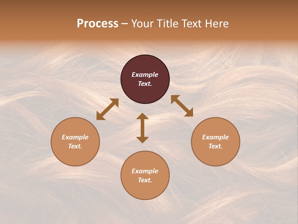 Blonde Hair Background Texture. PowerPoint Template