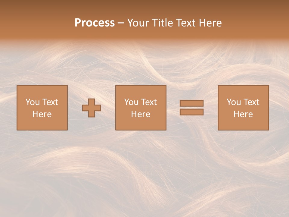 Blonde Hair Background Texture. PowerPoint Template