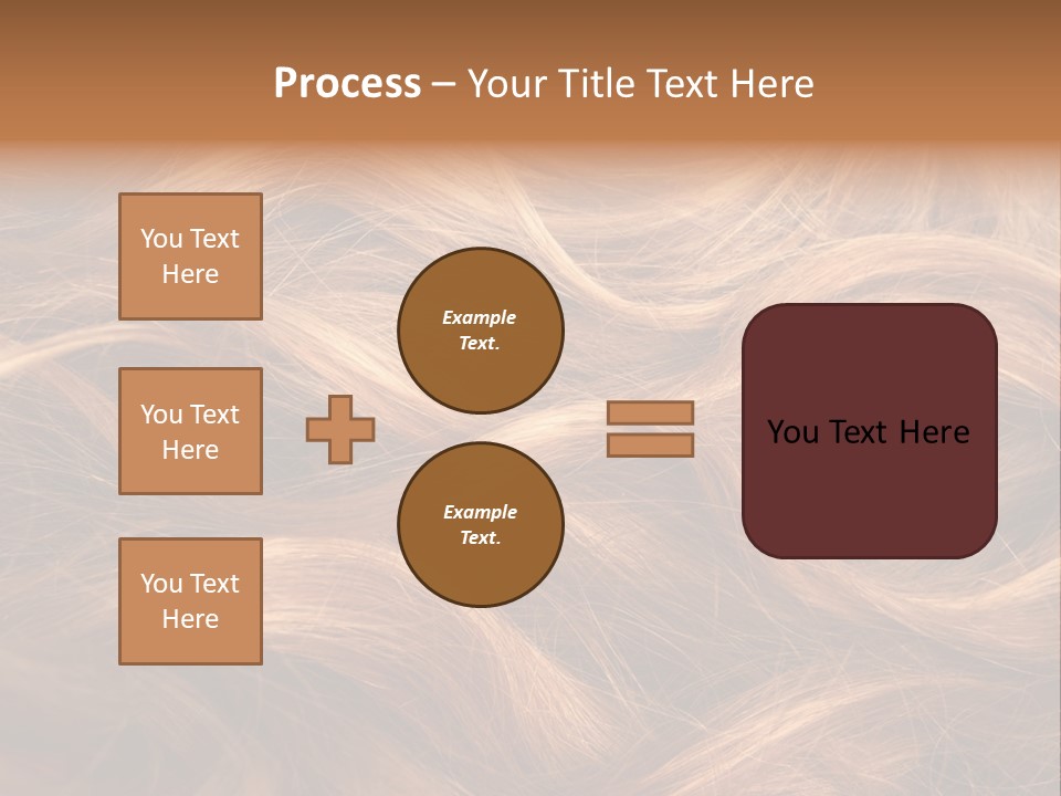 Blonde Hair Background Texture. PowerPoint Template