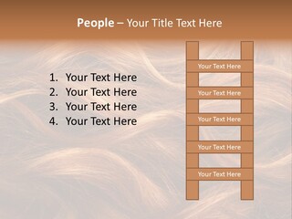 Blonde Hair Background Texture. PowerPoint Template