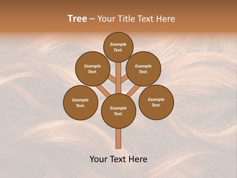 Blonde Hair Background Texture. PowerPoint Template