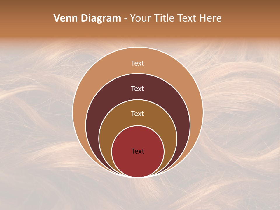 Blonde Hair Background Texture. PowerPoint Template