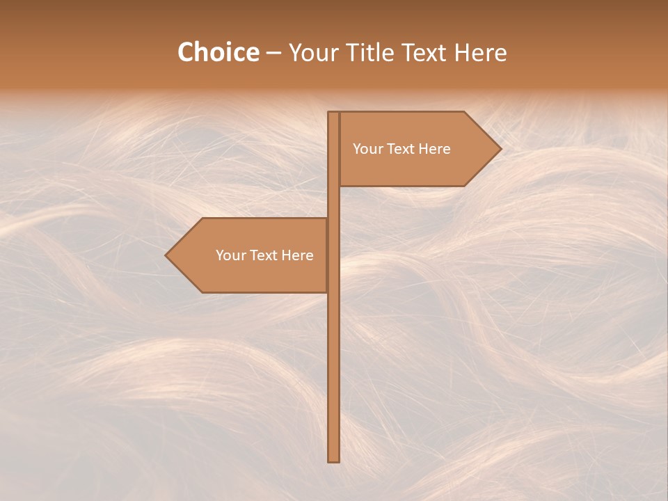 Blonde Hair Background Texture. PowerPoint Template