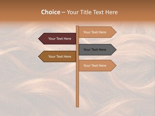 Blonde Hair Background Texture. PowerPoint Template